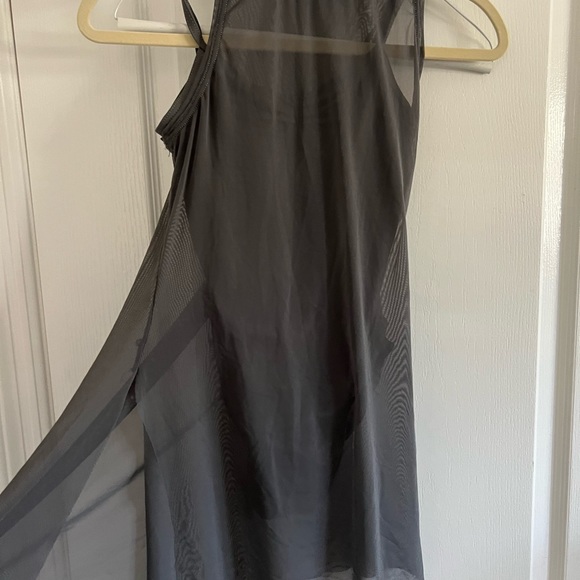 Balera Two Piece Sheer Dance Costume in Green/Grey Size LC - Picture 7 of 13